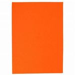 CANVASS Pack of 10 Bright A4 Size Multicolored Stiff Felt Sheet 1mm Thick for Craft (20cm*30cm) (A4 Size, Orange)