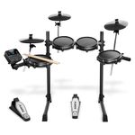 Alesis Turbo Mesh Kit - Electric Drum Set with 100+ Sounds, Quiet Mesh Drum Pads, Drum Sticks, Connection Cables, Drum Lessons