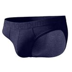 Rounderbum Mens Underwear | Padded Technology | Brief | Brief with Butt Enhancing Pads | Package Enhancing | Body Shaper for men | Padded Underwear | Shapewear | Navy- Medium
