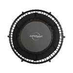 JumpSport Essential Steel-Frame Adult Mini Fitness Trampoline, 39", Models 220, 230 & 250 - Indoor Rebounder Exercise & Workout Equipment w/No-Tip Stable Arched Legs, 250 Lbs Weight Rating