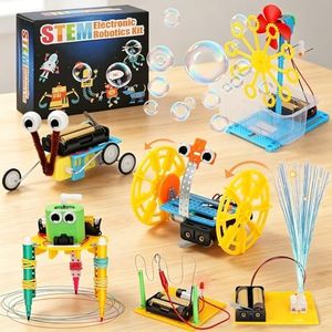 Science Kits for Kids Age 8-12, STEM Robotics Science Kits for Kids 6-12, 6 Set STEM Toys for Boys Girls 8-12, Engineering Building Toy Craft, Christmas Birthday Gifts for Boys Girls 6 7 8 9 10 11 12