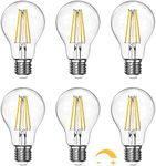 Dimmable A19 Clear LED Light Bulbs 