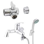 Zotti Tap Diverter Valve Attchment - 28mm | for Kitchens & Bathrooms Sinks | Polished Chrome Faucet Adapter for Taps | Add to Showers, Baths Or Sinks for A Bidet Sprayer