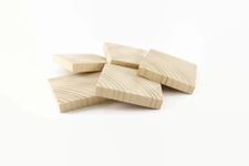 Unfinished Wood Blocks for Crafts, Pine Wood Board Wooden Square Blocks Craft Panels for Art and Crafts, Engraving, Painting, DIY Projects, Chip Carving Pack of 25 (2.5x2.5 Inch)