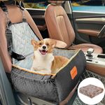 BOCHAO Dog Car Seat for Small Medium Dogs,Dog Booster Seat Multifunctional Dog Beds With Storage Bag,Comfortable and Safe Fully Removable/Washable;With Dog Blanket (Black）