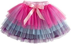 DXTON Girls Tutu Dresses Outfits Skirt for 3-8 Years SK111, Multicoloured, 3 Years