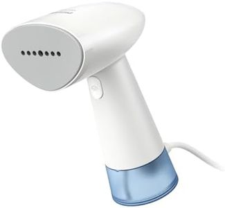 Philips Handheld Steamer 1000 Series, 35 sec. Heat-up Time, Lightweight & Compact Design, Heat Resistant Glove, 85 ml Water tank, White (STH1000/10)