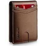 RUNBOX Slim Wallets for Men with RFID Blocking & Minimalist Mens Front Pocket Wallet Leather…