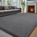 Sour Lemon Carpet Rugs Living Room Large 200x290, Grey Rug for Bedroom Washable Area Rugs Anti Slip Fluffy Rug Shaggy Cream Rug Carpets Extra Large Rugs for Living Room Kids Room