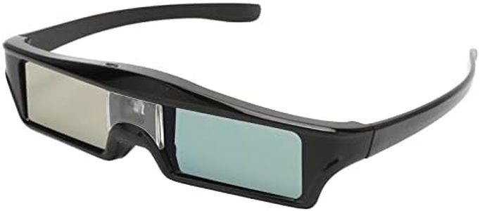 DLP Link 3D Glasses, Rechargeable 3D Active Shutter Glasses for All DLP Link 3D Projectors, Compatible with 96 to 144Hz, Built in Rechargeable Battery(KX30)