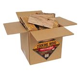 Smoak Firewood Indoor Outdoor Kiln Dried Cooking Grade Wood Mini Logs For Meat Smoker Box, Grill, Stove, Chimney, & Pizza Oven, White Oak, 8-10 Pounds