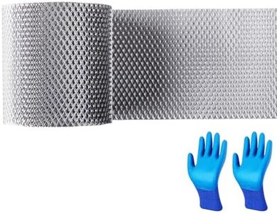 5 inch Gutter Guard Mesh Roll, Aluminum Gutter Screen Leaf Guard Rain Gutter Covers downspout Guard(50feet).