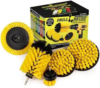 Drill Brush Power Scrubber by Useful Products - Drillbrush Grout Cleaner Brush Kit - Bathroom Drill Brush Attachment Set - Household Cleaning Drill Brush Set - Bathroom Cleaning Brushes for Drill