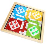 ZUDO TOYS Ludo + Snakes & Ladders Wooden Magnetic Board Game 2-Pack - Two Game Set in One Bundle - Children's Family Pachisi Learning Dice Games for Adults & Kids