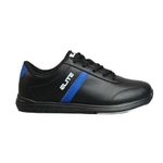 ELITE Men's Basic Bowling Shoes - Universal Sliding Soles, Lightweight, and Comfortable., Black/Royal, 14