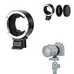 JJC EF-RF Auto Focus Mount Adapter Converter for Canon EF EF/S Lens to EOS R Ra RP R3 R5 R5c R6 R6II R7 R8 R10 R50 etc. RF Mount Camera, Durable Metal Mount Detachable Tripod Foot with 1/4"-20 Thread