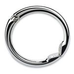 Clipa Handbag Hanger - Polished Silver- The Ring That Opens into a Hook and Hangs in Just 10 mm of Space, Holds 15 kg, 3 yr. Warranty