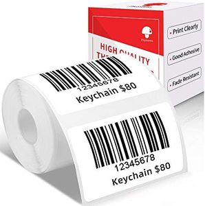 M110 Label Printer Paper, White Self-Adhesive Thermal Paper, Phomemo Label Compatible with M110 M120 M200 M220 M221 M150 M250 M260 M108 M100 Label Printer, 1.96"x1.18" (50x30mm), 230 Labels/Roll