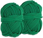 Decoroca Degradable Soft Green Garden Twine - 98FT Environmentally Smart Plant Ties, Stretchable Plant Wire, Multi-use Craft String (2 Pack)