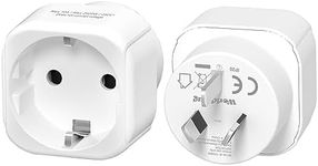 2PCS EU to AU Travel Plug Adapter, 