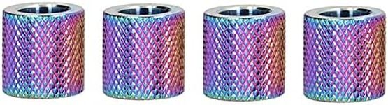 Keenso Car Headrest Collar, Metal Head Rest Decor Seat 4Pcs Seat Headrest Collars Rings Crystal Interior Decoration Universal for Car SUV Truck(C (Colorful)) Other Interior Parts Other Interior Parts