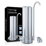 Waterdrop WD-CTF-01 Countertop Filter System, 5-Stage Stainless Steel Countertop Filter, 8000 Gallons Faucet Water Filter, Reduces Heavy Metals, Bad Taste and Up to 99% of Chlorine (1 Filter in total)