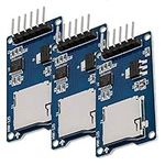 AZDelivery Micro SD SPI Storage Board TF Memory Card Adapter Shield Module 5V compatible with Arduino Including E-Book! (Pack of 3)