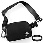 Fashion Fanny Pack with Adjustable Strap Waist Packs,Everywhere Crossbody Bags Pouch, Belt Bag for Workout Running Travelling Hiking,Free for You One Sports Bracelet and Carabiner