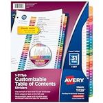 Avery 1-31 Tab Dividers for 3 Ring 