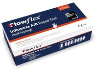 Supply Cube Influenza A/B Rapid Test Kit - Easy to Use Self Testing Influenza Flu Virus Test Kit - One Step Test for Flu - Quick Self Test at Home with Nasal Swab - 5 Pack