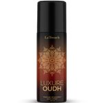 La French Luxure Oudh Unisex Deodorant | Long Lasting Body Spray | Deodorant for Men & Women | Refreshing Oud Aroma | Easy to Carry Gym Office Parties 150ml