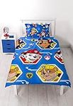 Character World Paw Patrol Rescue Single Duvet Set,2 pieces, Microfibre, Blue