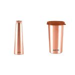 MILTON Copper Delight 1000 Water Bottle, 915 ml, 1 Piece, Copper Copper Drinking Water Tumbler with Lid, 1 Piece, 480 ml
