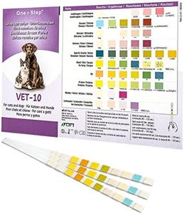 One Step Pet Urine Testing Strips, 5 x Urinalysis 10 Parameter Tests, Re-sealable Foil Pouch, Urine pH Test Strips for Dogs, Cats, Accurate Testing for UTI, Bladder & More, Pet Glucose Monitoring Kit