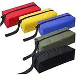 2/3/5 Pcs Zippered Canvas Pouches for Small Tools Components Screws Nails Organizer Zipper Bags Multipurpose Heavy Duty Storage Boxes