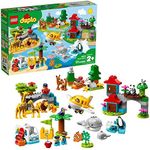 LEGO DUPLO Town World Animals 10907 Exclusive Building Bricks (121 Pieces)