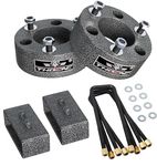 THOCAC 3" Front + 2" Rear Full Leveling Lift Kits For 2004-2020 F150 2WD 4WD, 2003-2018 Expedition, 2005-2008 Mark LT Suspension Strut Spacer with Extended Square U-Bolts Forged.