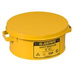 Justrite 039-10385 Bench Can, 1 Gal, Yellow