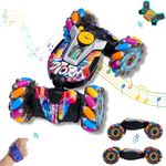 Rc Stunt Car - Rc Cars for Boys Age 8-12, Remote Control Car, RC Gesture Control Stunt Car with Light & Music, Rc Cars for Kids, Hand Controlled Rc Car, 360° Rotating Rechargeable Twist Cars