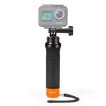 AKASO Waterproof Floating Hand Grip Compatible with AKASO Action Camera EK7000/Brave 4/Brave 7 LE/Brave 7/Gogro Hero12/11/10/ 9/Max/DJI Osmo Action, Handle Mount Accessories for Water Sports