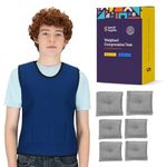 Special Supplies Weighted Sensory Compression Vest for Kids with Processing Disorders, ADHD, and Autism, Calming and Supportive with Adjustable Weight Fit (Large (Pack of 1))