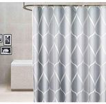 GONOVE Shower Curtain for Bathroom 200 x 200 cm Anti-Mould Mildew Resistant Waterproof Polyester Fabric Geometric Shower Curtain Liner Long Bath Curtain with Hooks, Washable and Weighted Hem