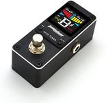 Tom'sline Engineering Pedal Tuner AT07 Chromatic for Guitar (6-7 strings) and Bass (4-6 strings) High Definition Color Screen Pitch 430-450Hz 4 Flat Options True Bypass Nano Size