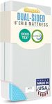 Sleepah 5.5” Crib & Toddler Bed Mattress Dual Sided Cooling Memory Foam – Waterproof Washable Breathable Soft Cotton Fabric – CertiPUR Firm Baby Mattresses - for Baby & Toddlers (Blue)