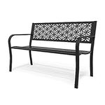 VINGLI 50" Outdoor Bench Metal with