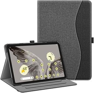 Fintie Case for Google Pixel Tablet 11 Inch 2023 Release, Multi-Angle Viewing Protective Stand Cover with Pocket & Pencil Holder Compatible with Charging Speaker Dock, Gray