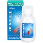 Gengigel Mouthrinse 150ml – Hyaluronic Acid Mouth Ulcer Treatment for Adults, Gum Repair & Gum Disease Support, Oral Rinse for Bleeding Gums, Gingivitis & Mouth Ulcers