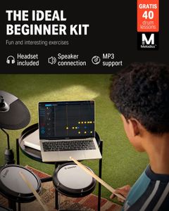 Donner DED-80 Electric Drum Kit – 8-Piece Digital Drum Set