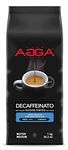 Cafe Agga - Decaffeinato Espresso Bean (Whole) - 100% Arabica Medium Roast Gourmet Swiss Water Decaf Coffee - BRC & Kosher Certified - 3/6 Intensity Fine and Delicate Coffee - 1 Kg (2.2 lbs)