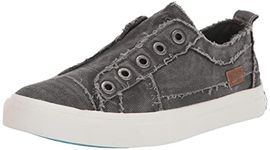 Blowfish Malibu Women's Play Sneaker, Graphite Smoked 16oz Canvas, 8 UK